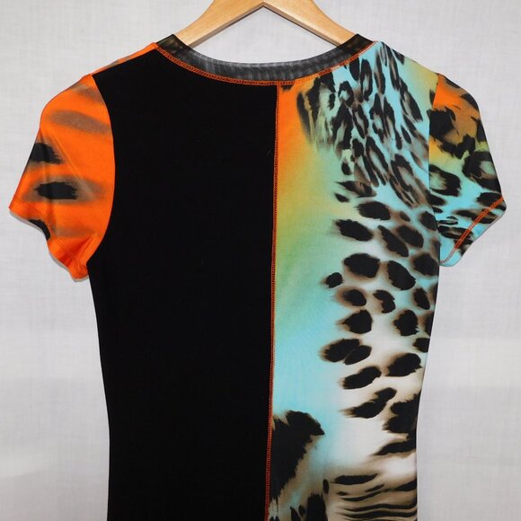 Frank Lyman  Design Womens 4 Multicolour Animal Pattern Tunic Top Zebra Leopard - Picture 8 of 9